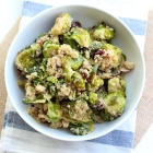 Maple Roasted Brussel Sprout Quinoa Salad