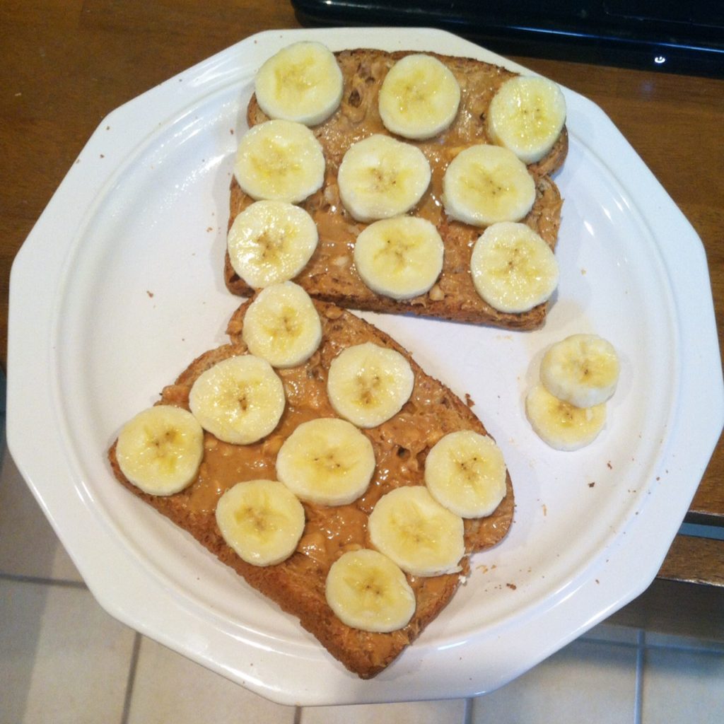 pb&banana toast