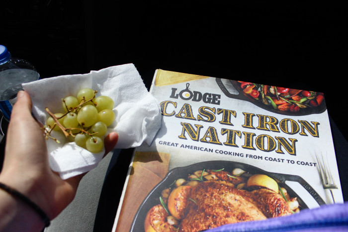 grapes and cookbook