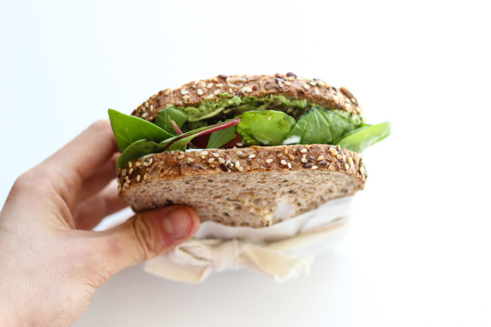 veggie sandwich pesto mayo